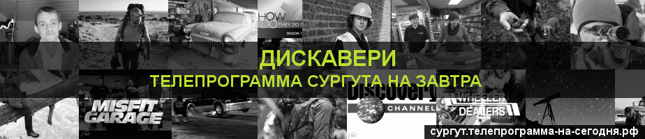 Телепрограмма на завтра канала Дискавери, Сургут